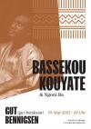 Poster design for a concert by Malian musician Bassekou Kouyate at Gut Bennigsen.