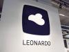 leonardo logo on a large white wall in a retail space