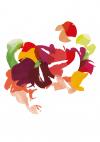 Symrise abstract watercolor illustration texture in warm, vibrant colors