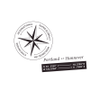 Travel sticker compass