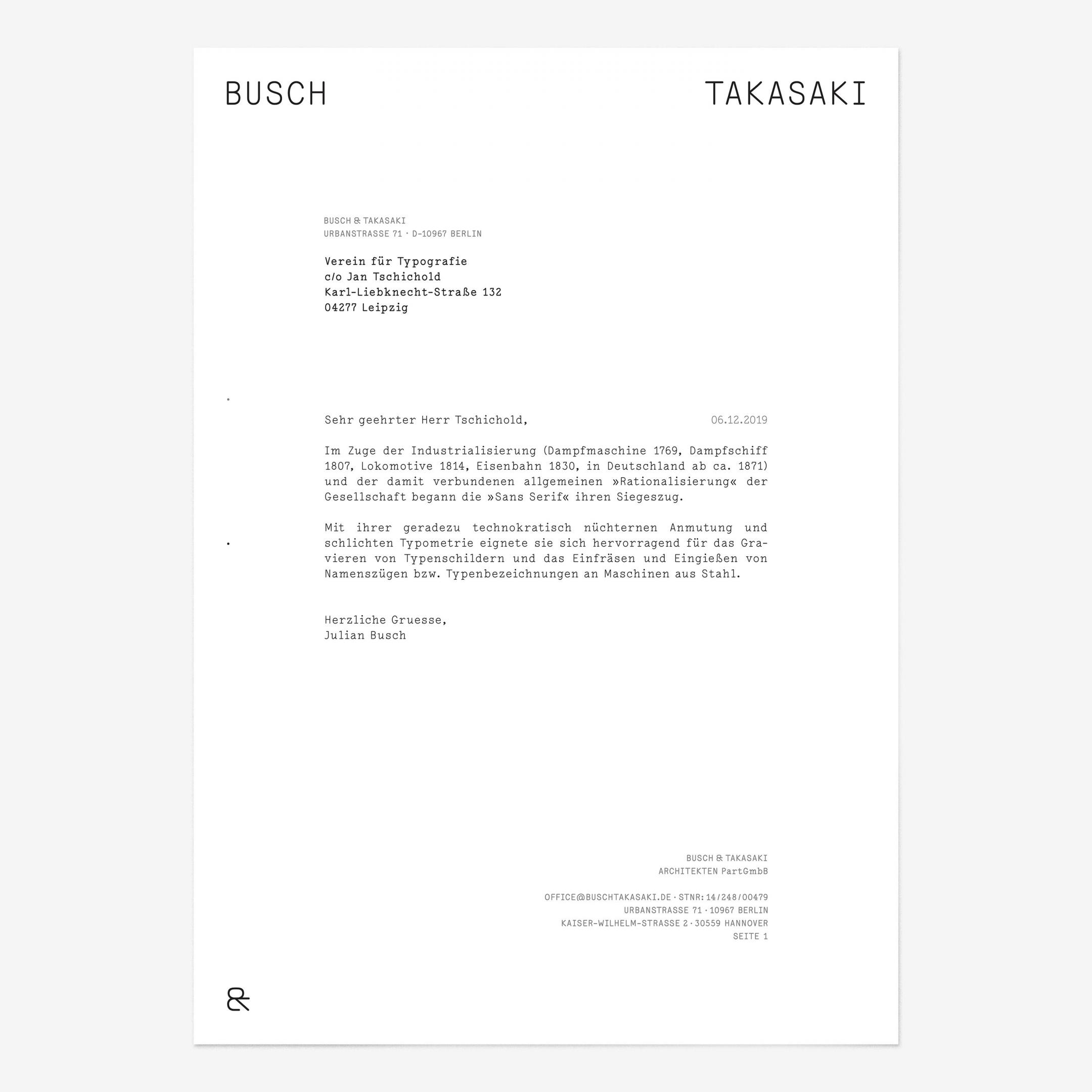 Transatlantika – Busch & Takasaki Architecture – Brand Identity